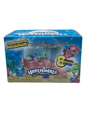 Spin Master Hatchimals CollEGGtibles Underwater Aquarium 8pc Playset Pink Toy